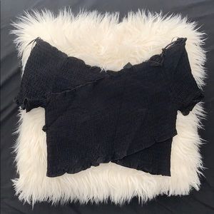 Black crop top